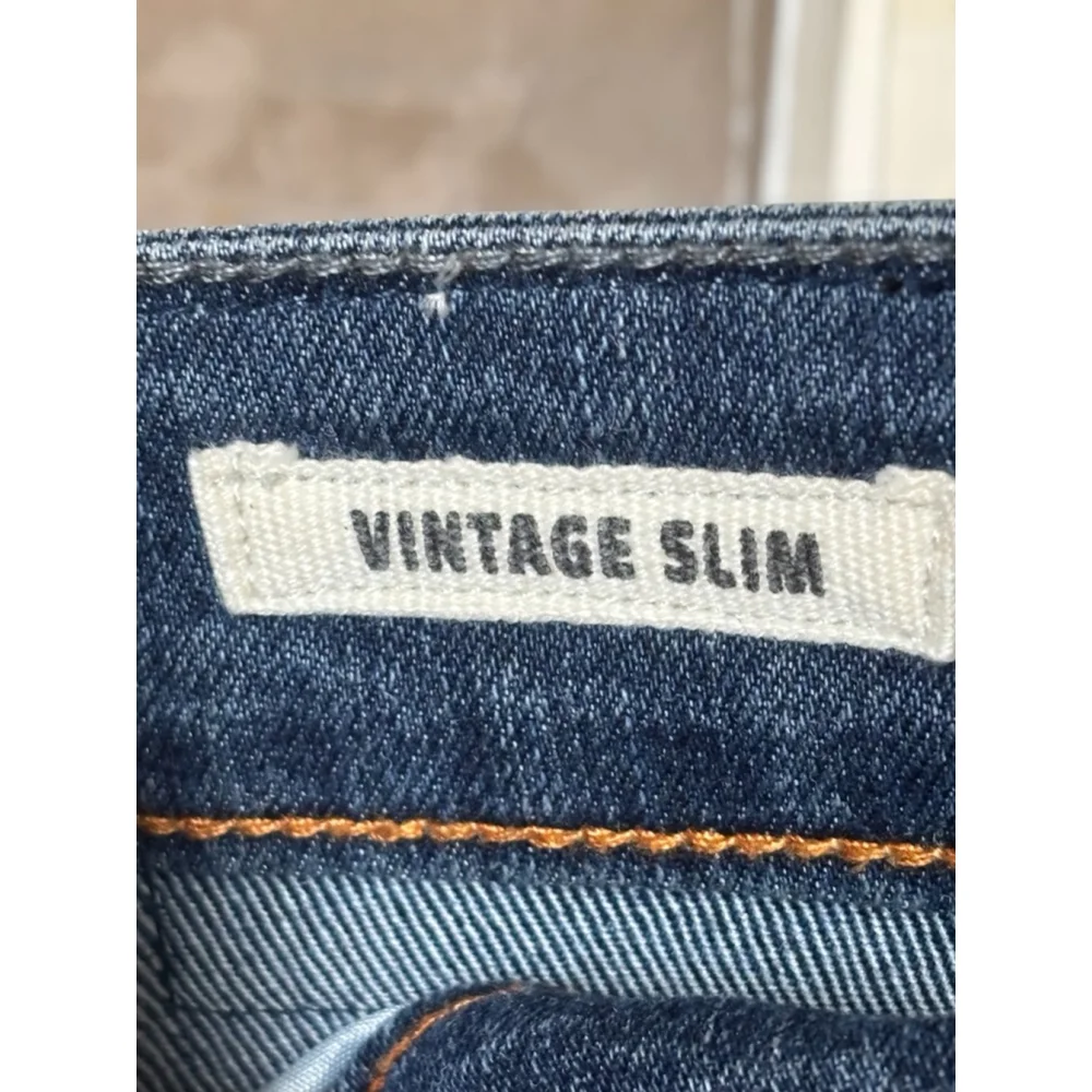 Weatherproof Vintage Men’s 32x29 Blue Slim Fit Stretch Denim Jeans Rugged Casual